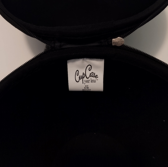 CupCase cheetah print satin sturdy cup saving bra travel bag - Picture 7 of 8